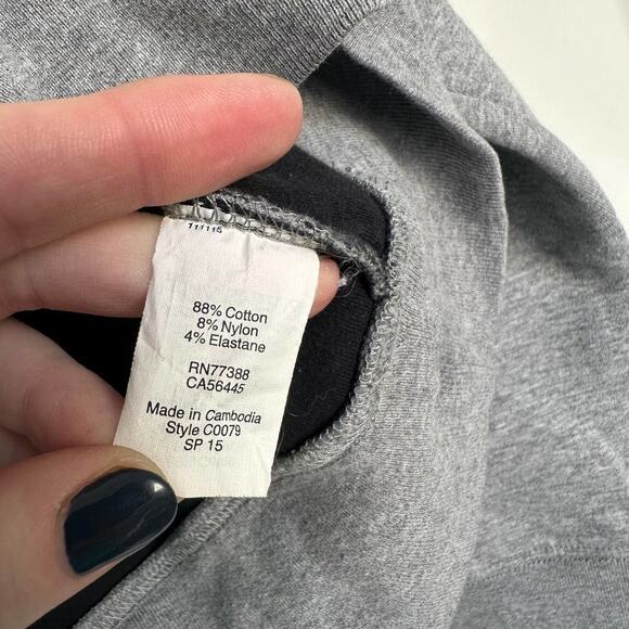 J.Crew Factory Gray Cotton Blend Long Sleeve Pullover Sweater Size S C0079 - Picture 5 of 6
